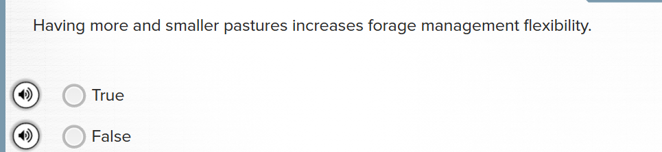 answer Having more and smaller pastures increases