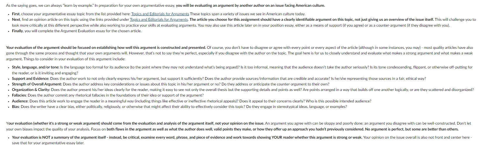 To get us started on Essay #3, we need to pick