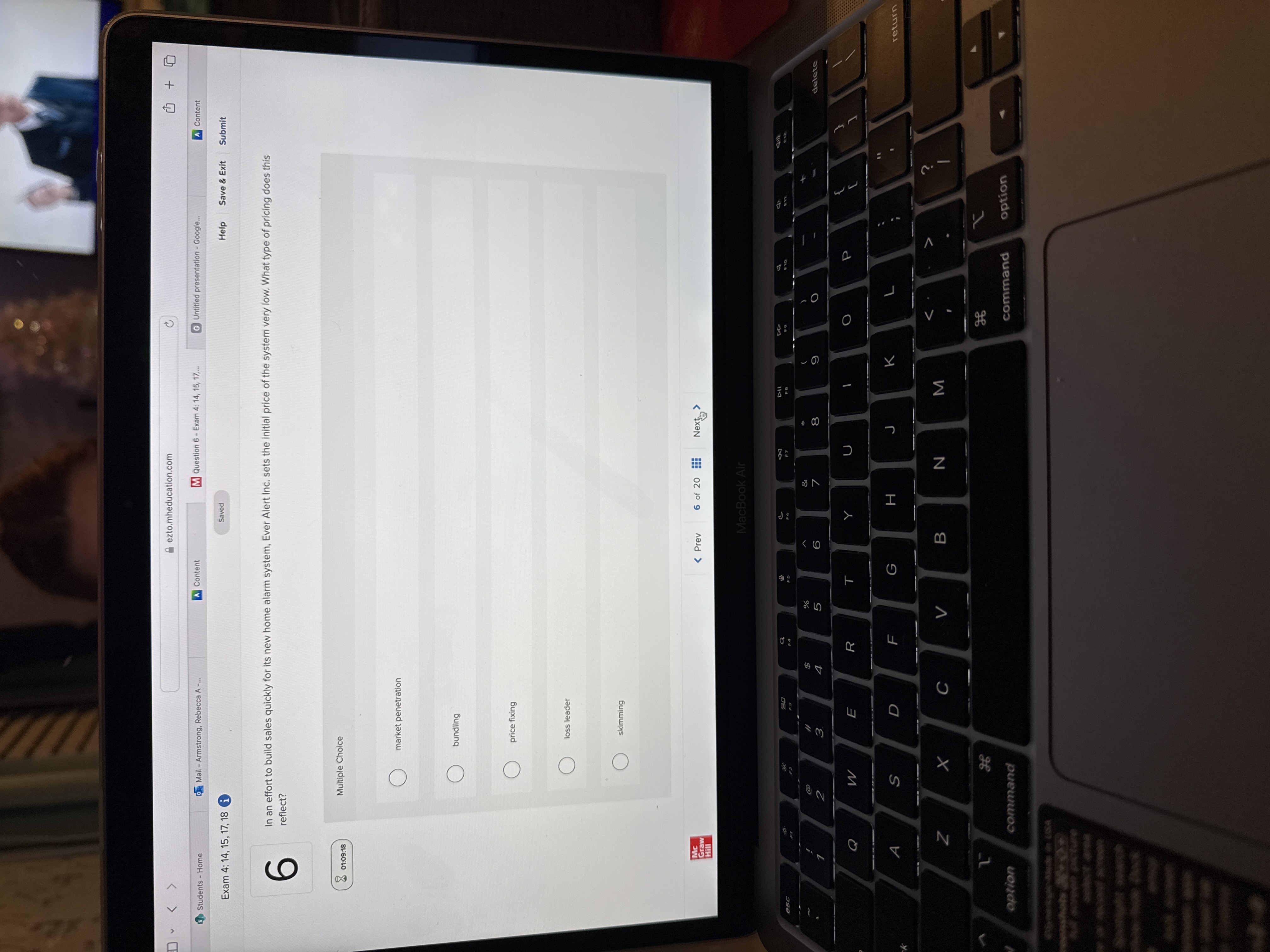 answer D . < > ezto.mheducation.com Students -