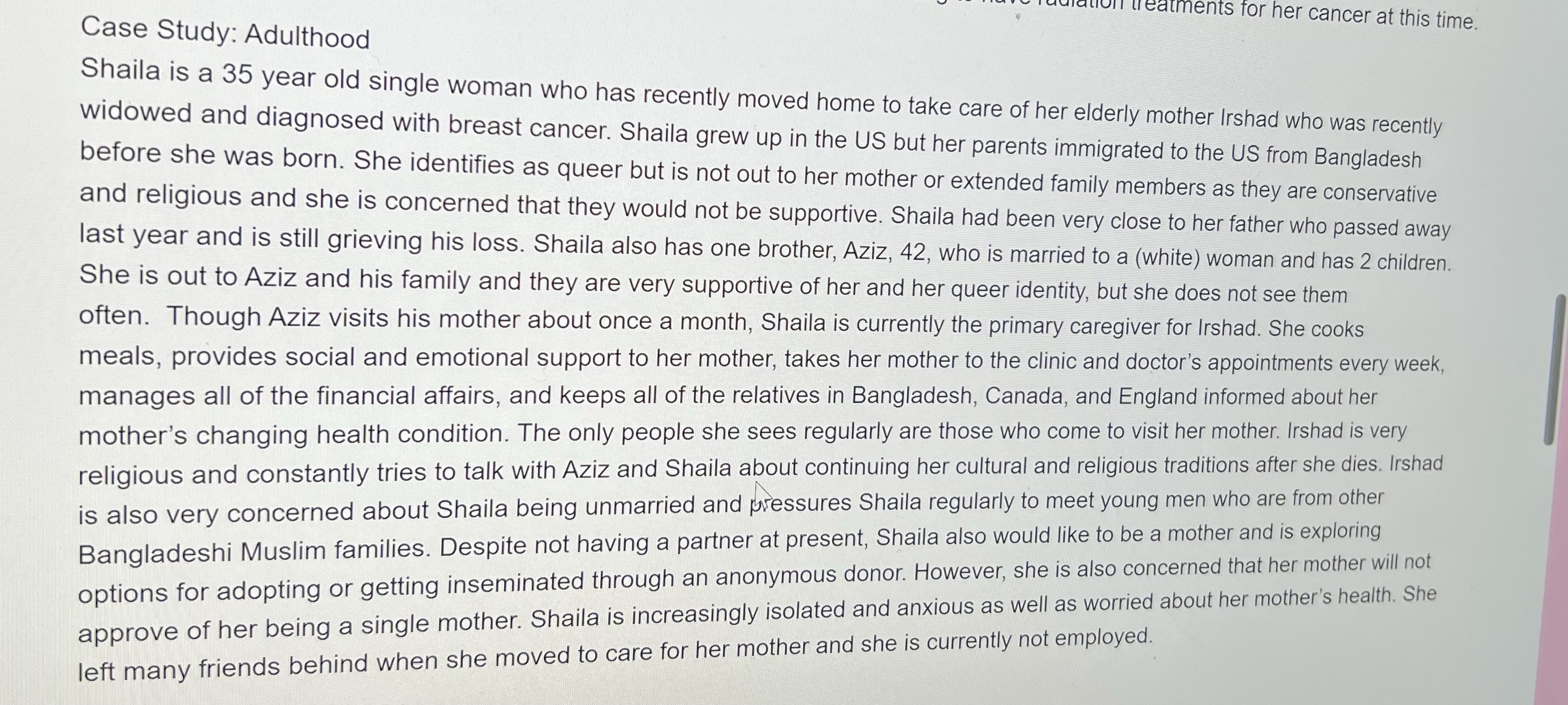 What theory fits best with this case study ? il