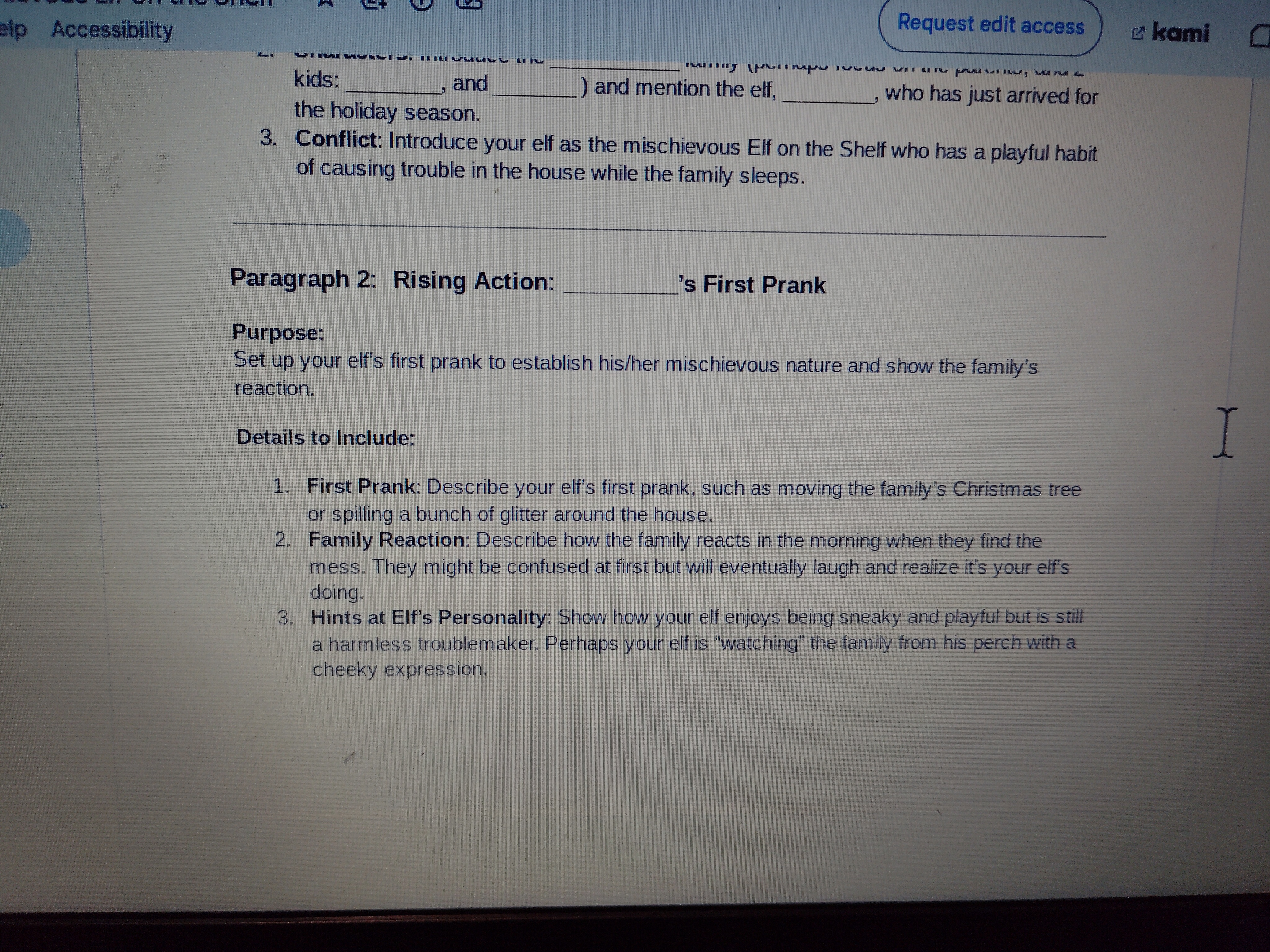 Accessibility 6 kami "The Mischievous Elf on the