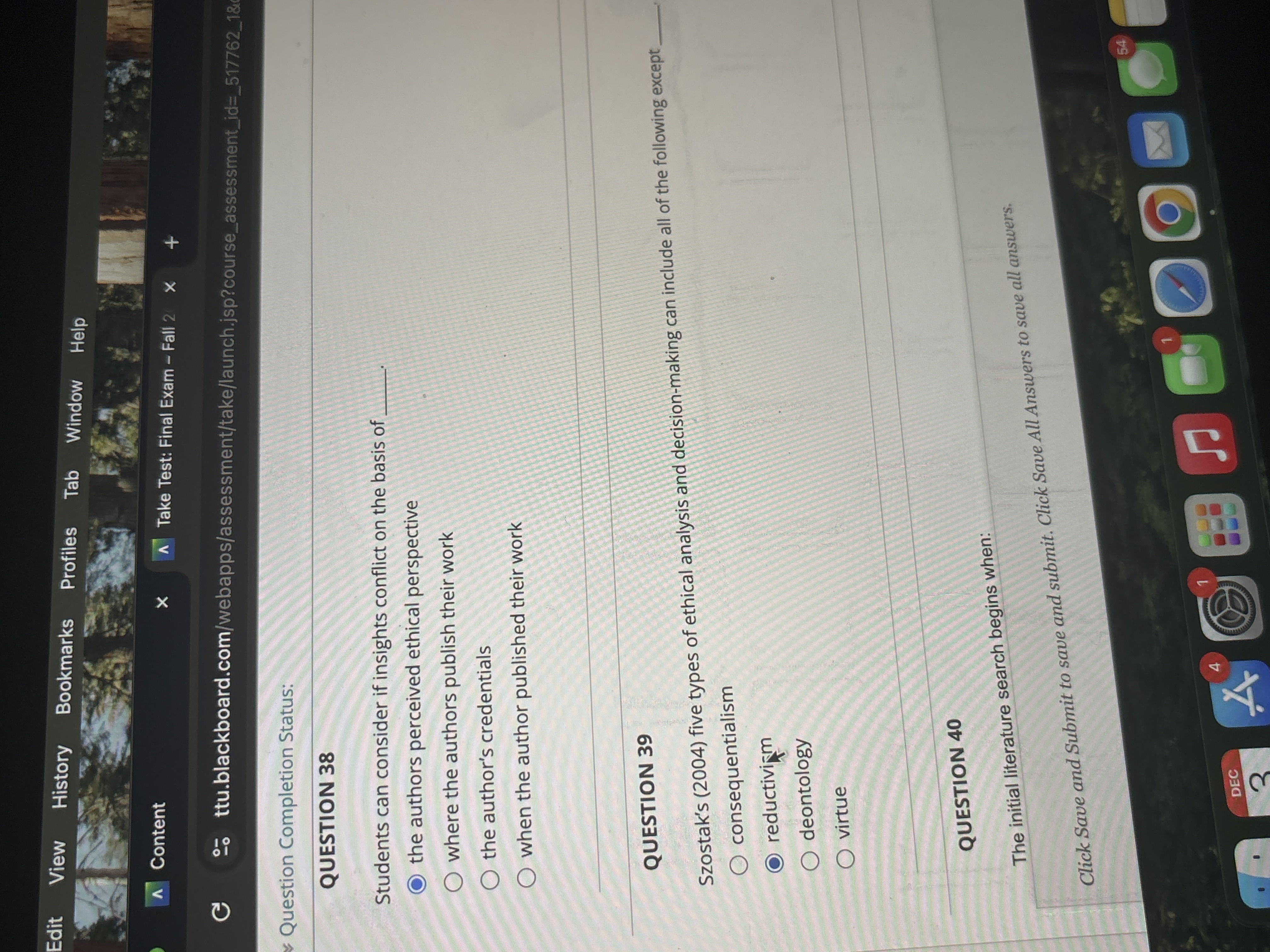 Answer Edit View History Bookmarks Profiles Tab
