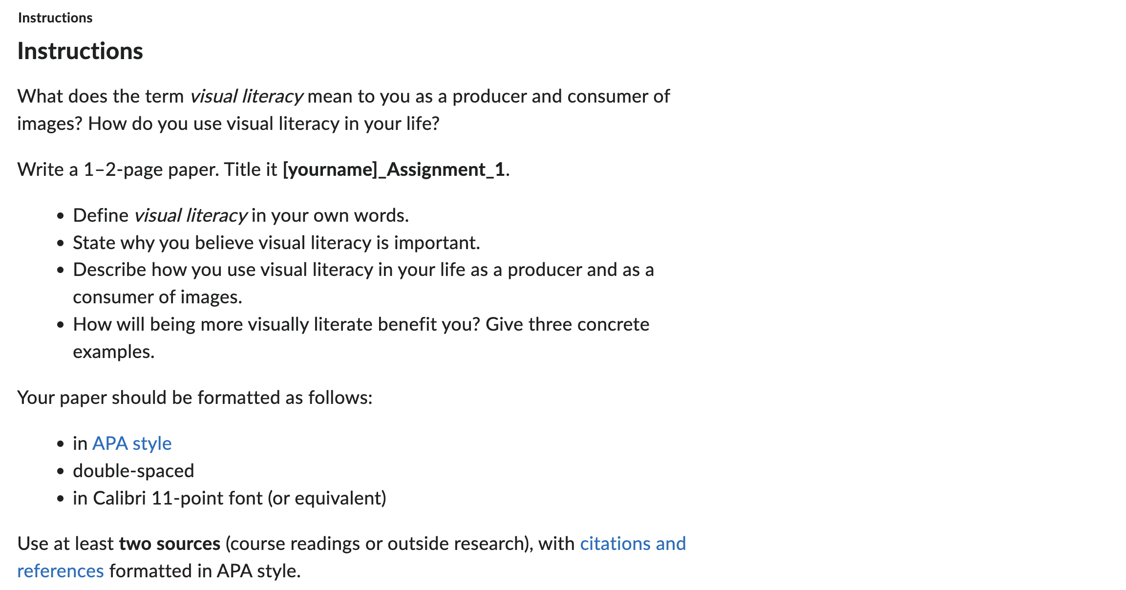 Instructions Instructions What does the term