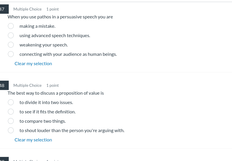 answer Multiple Choice 1 point When you use