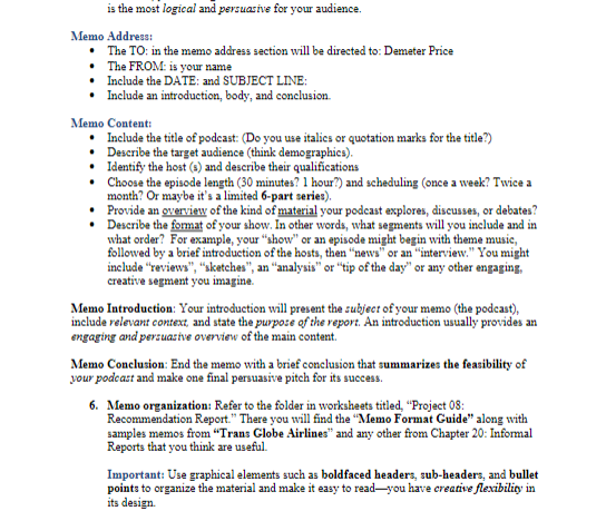 I need help with this assignment maybe a podcast