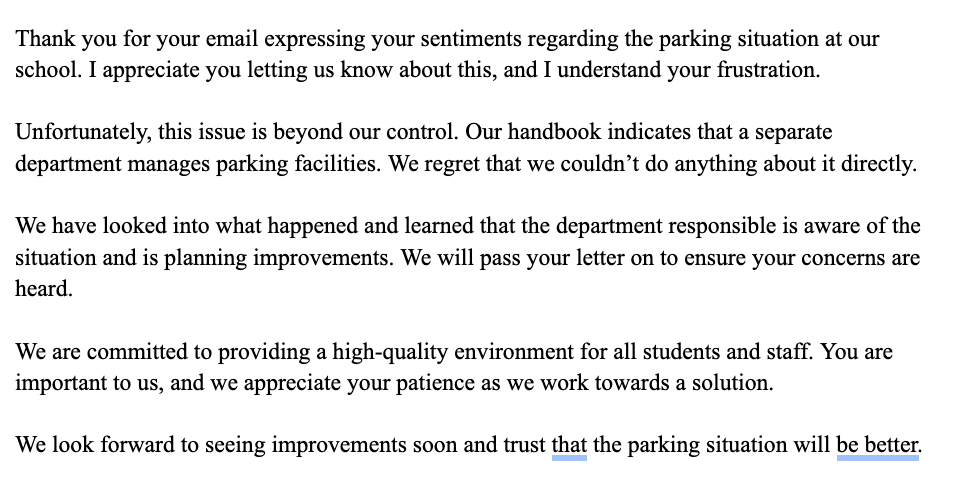 Kindly make a complaint email, in the same