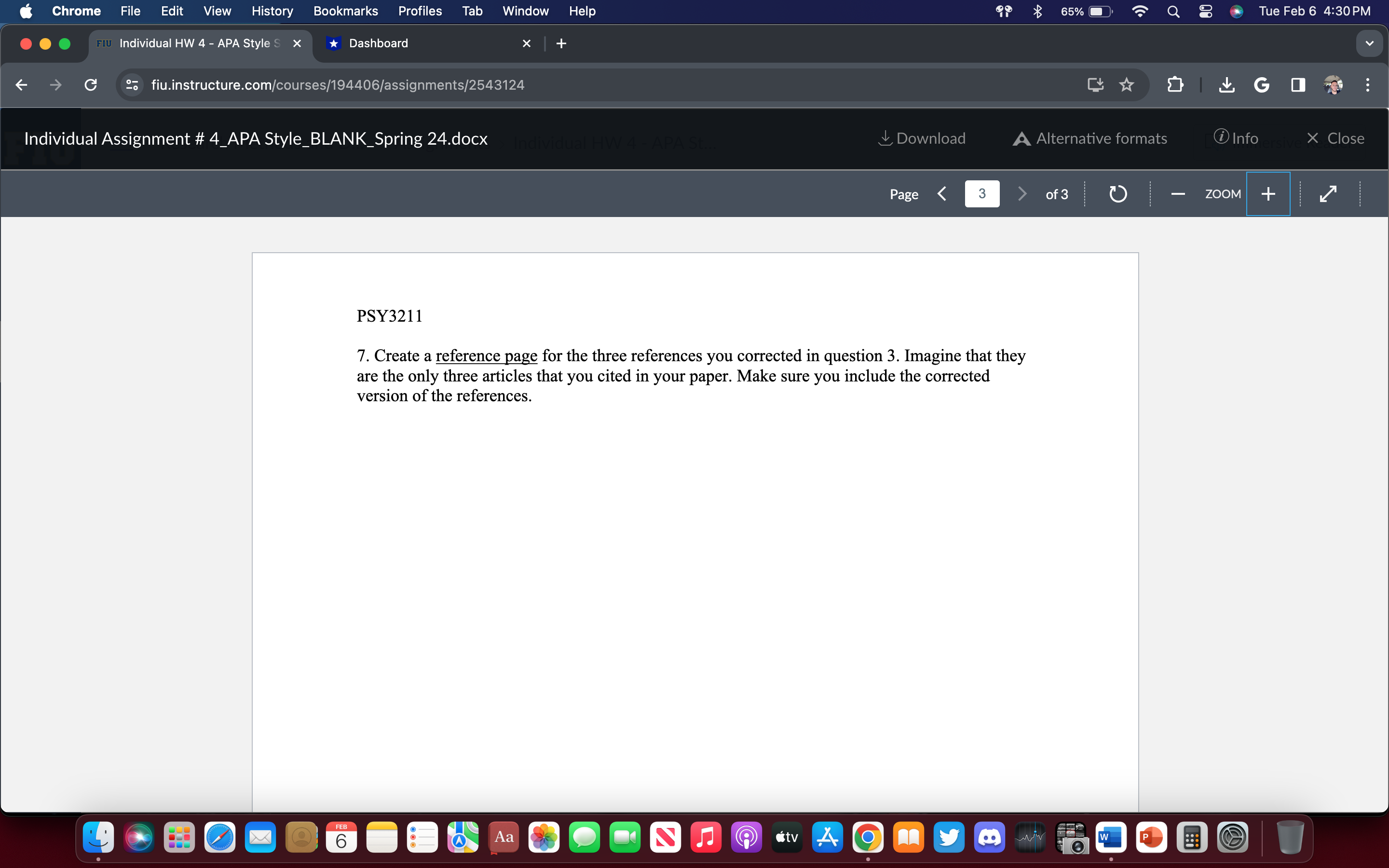 Word File Edit View Insert Format Tools Table