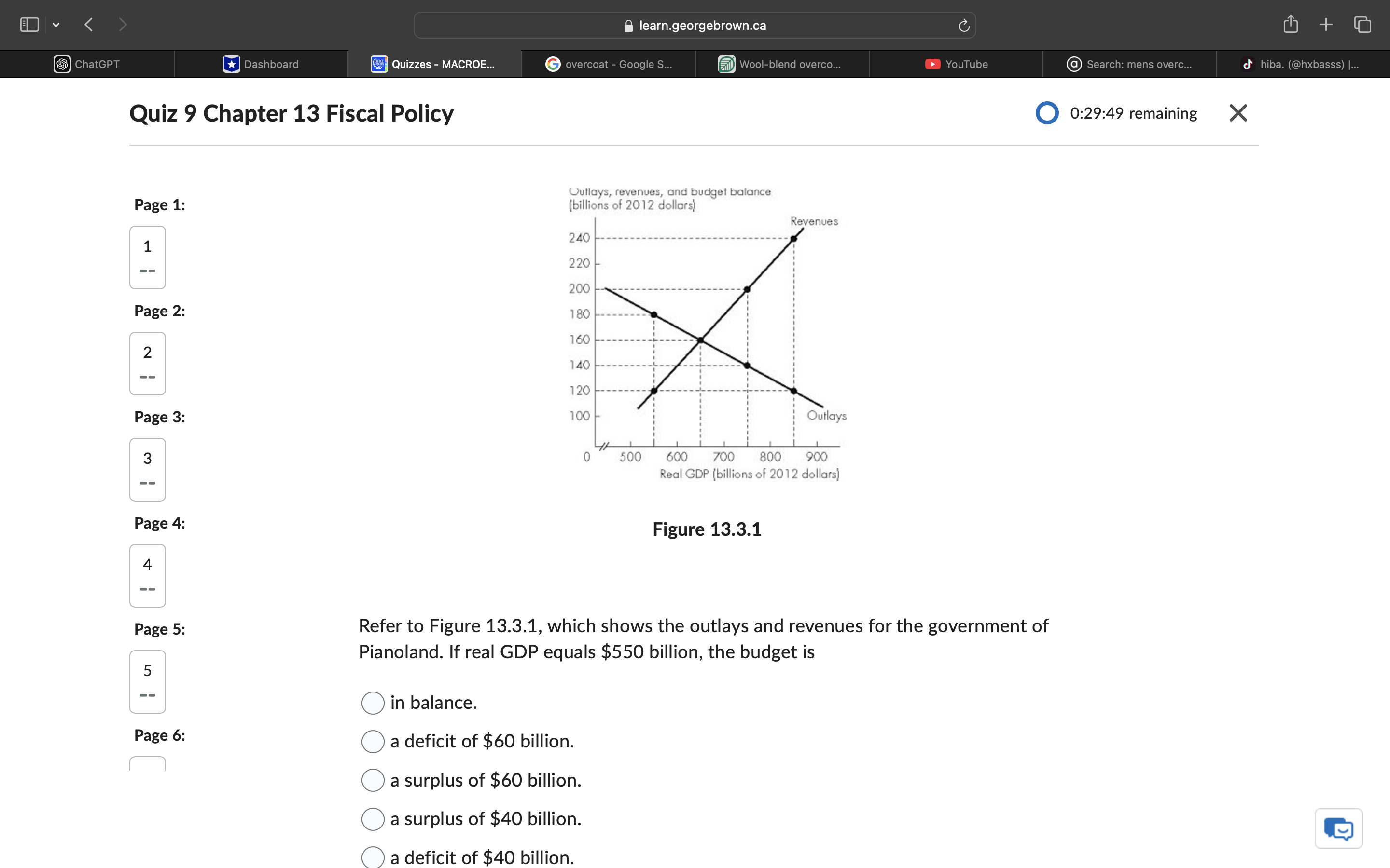 answer @ learn.georgebrown.ca Quizzes - MACROE...