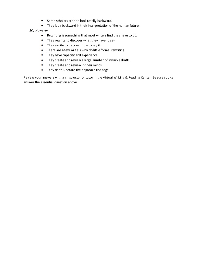 Conciseness, Cohesion, and Coherence Directed