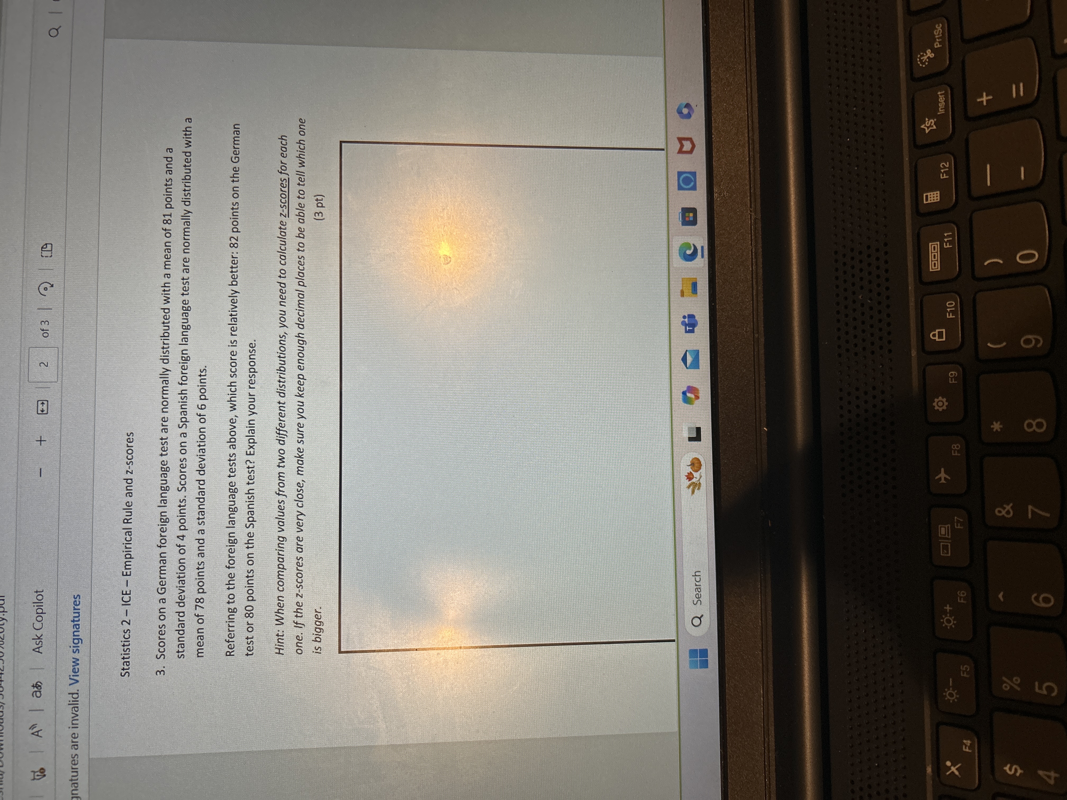 Answer | A at Ask Copilot + 2 of 3 | Q | ED