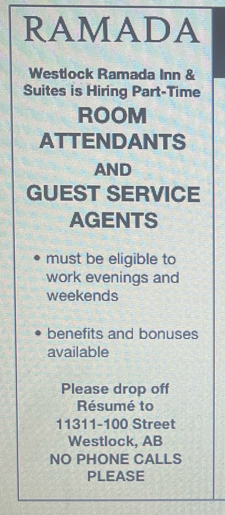 Job Advertisment Why might someone want this job?