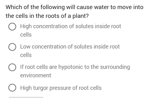 answer Which of the following will cause water to