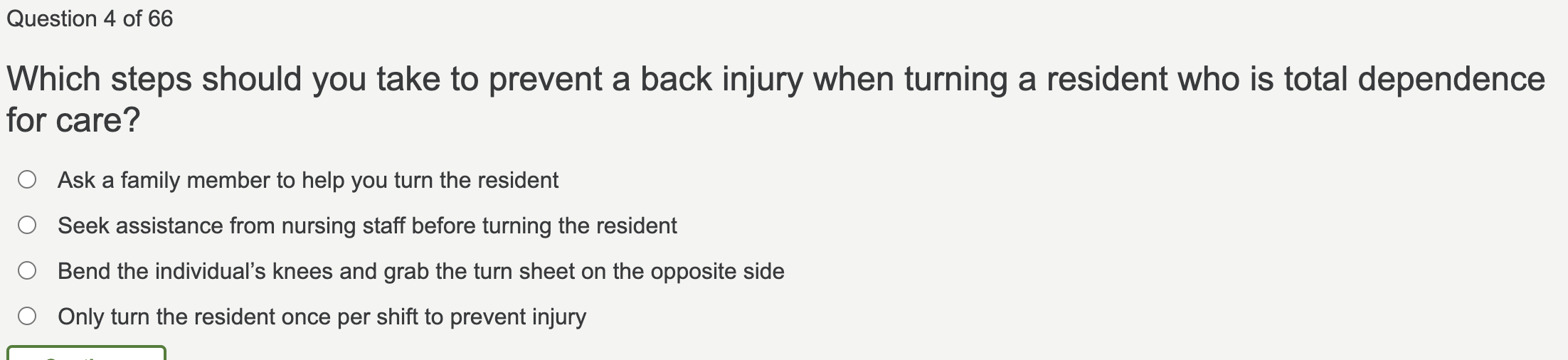 answer Question 4 of 66 Which steps should you