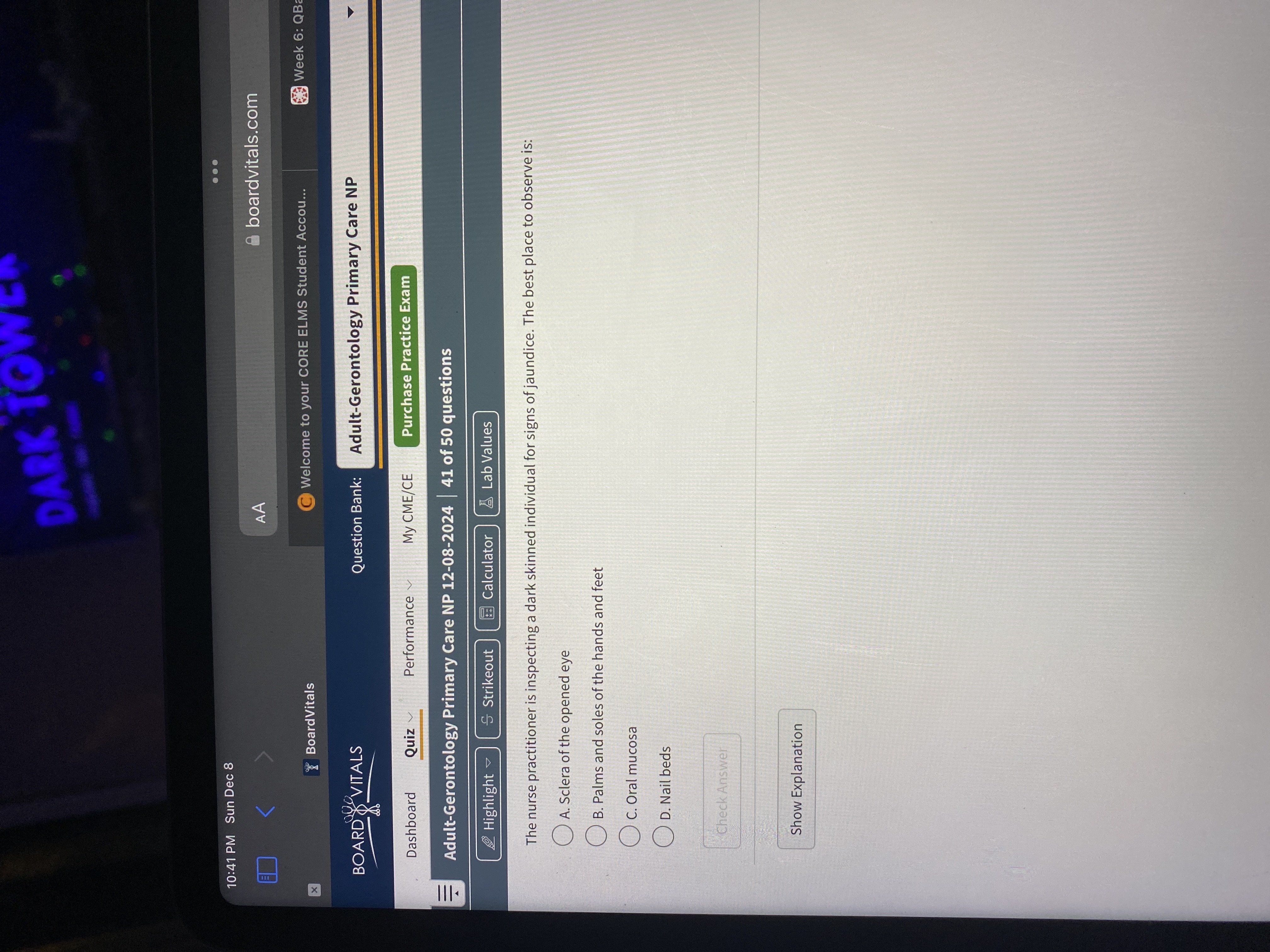 Answer DARK TOWER . . . 10:41 PM Sun Dec 8 K AA