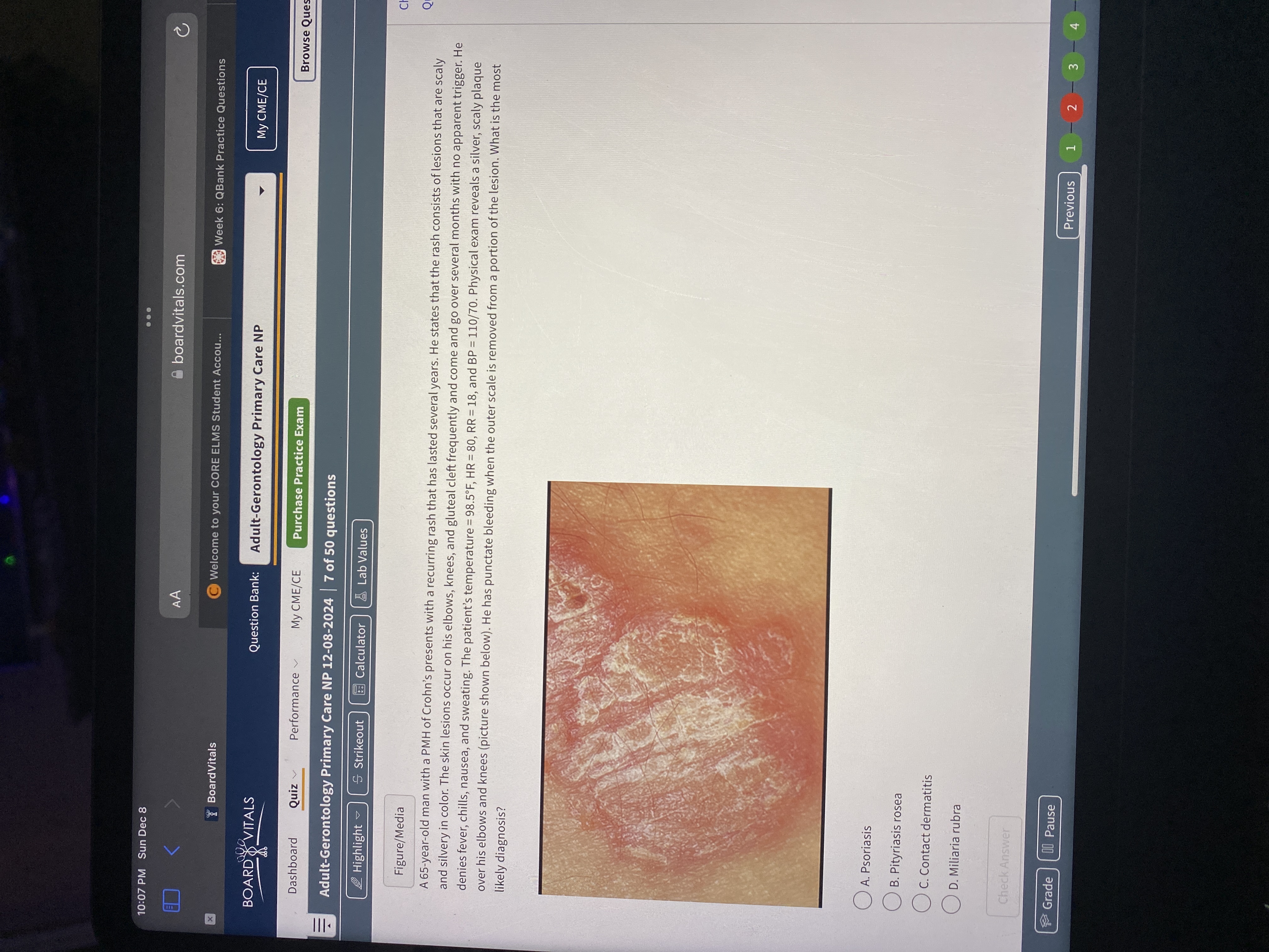 Answer 10:07 PM Sun Dec 8 . . . AA