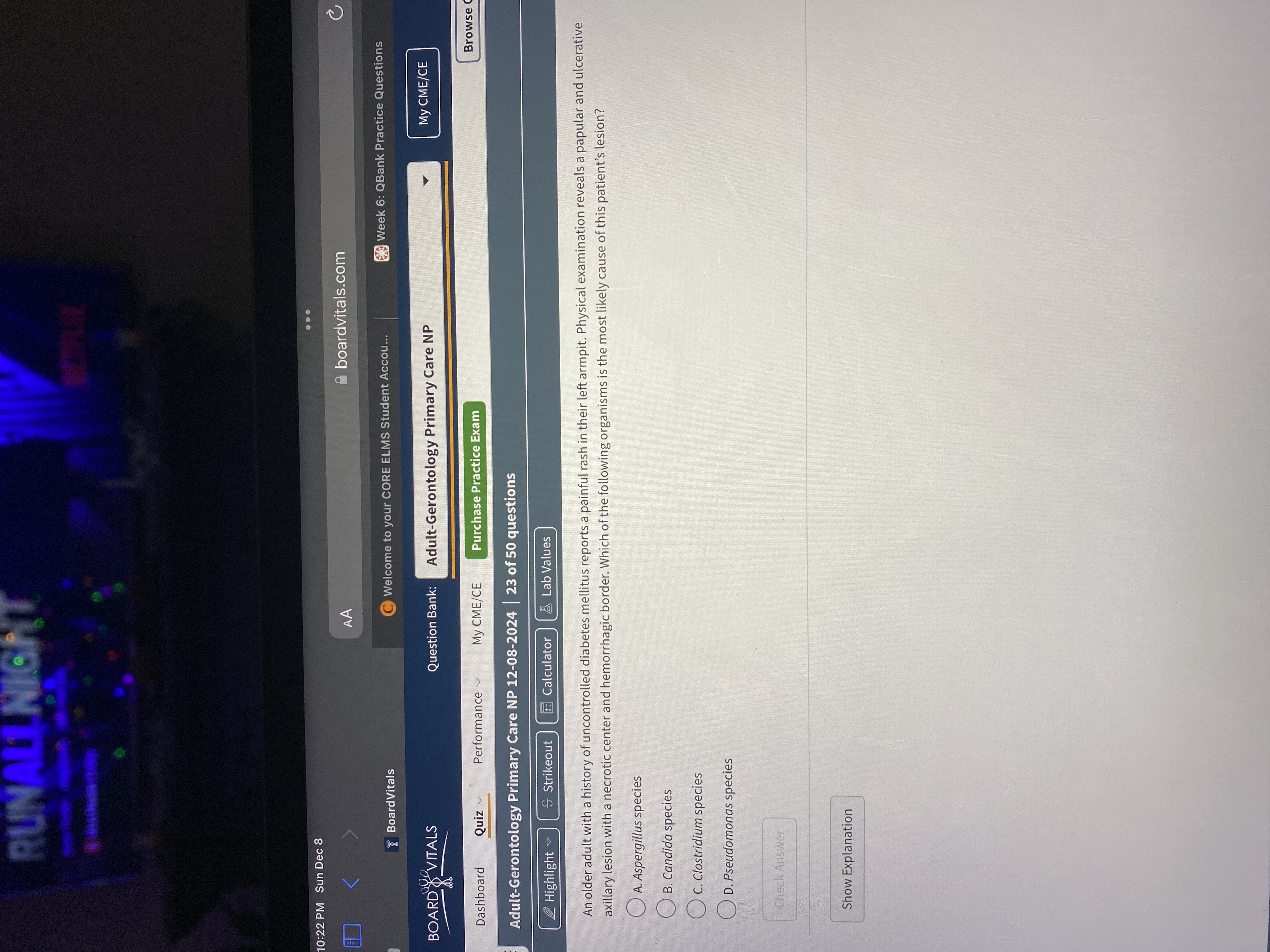 Answer RUNALLNIGHT 10:22 PM Sun Dec 8 . . . AA