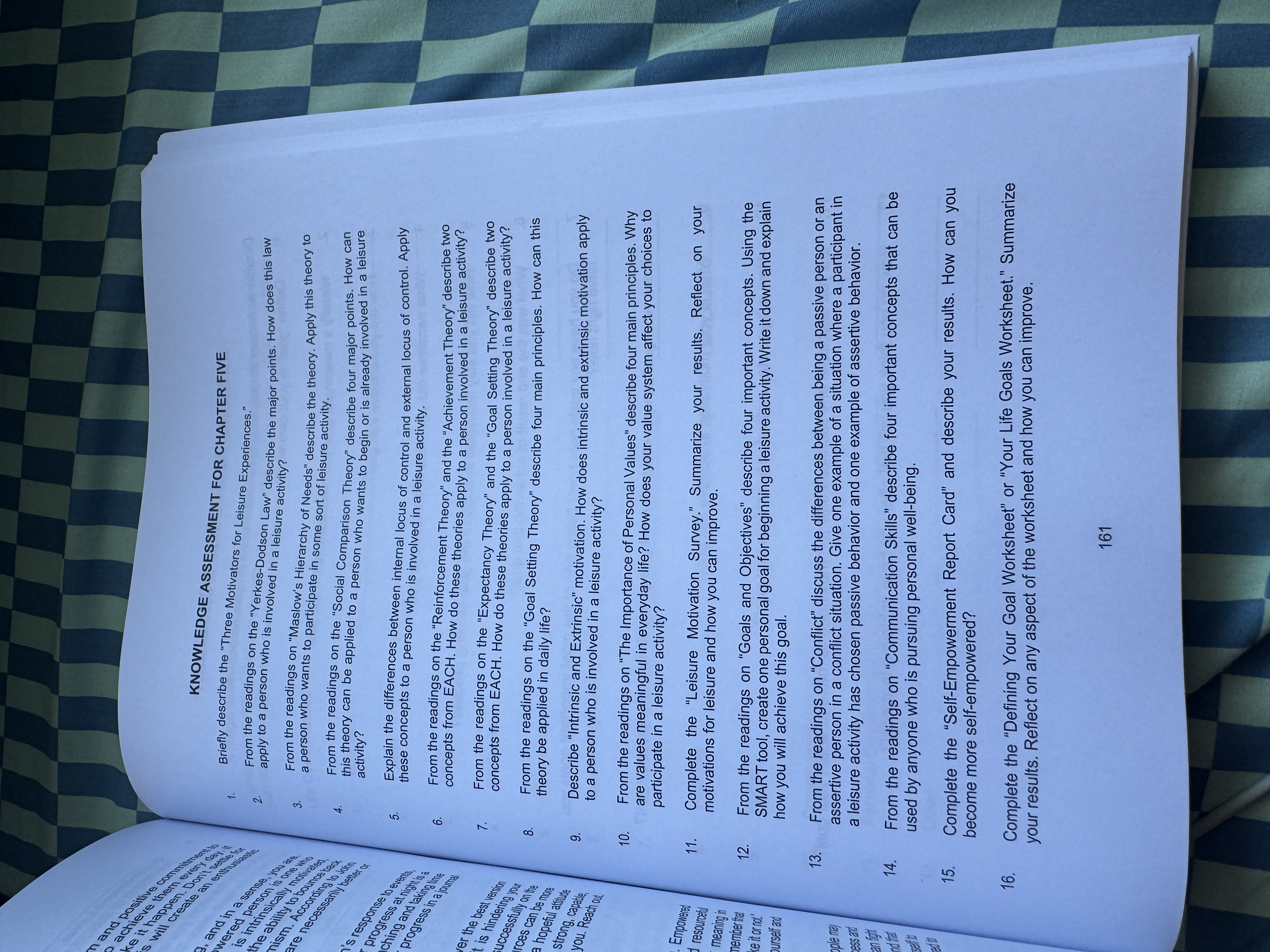 Use the following format example and textbook