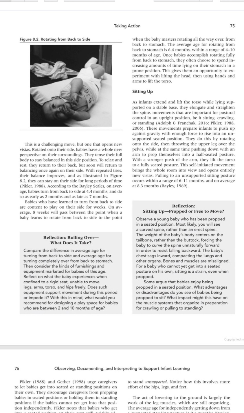 Read teaching and learning with infants and