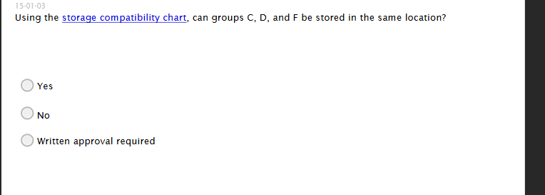 answer accuratly Using the storage compatibility