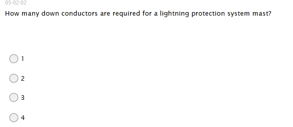 accuratley answer How many down conductors are