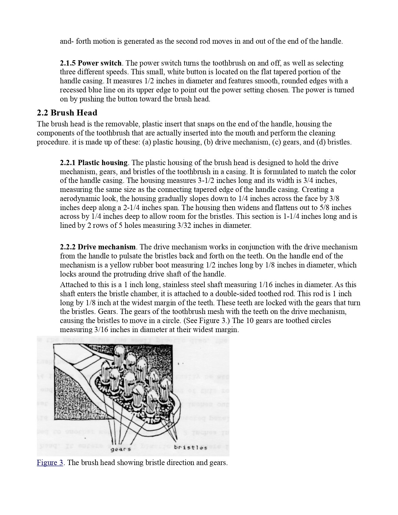 Write a technical description for the Brita