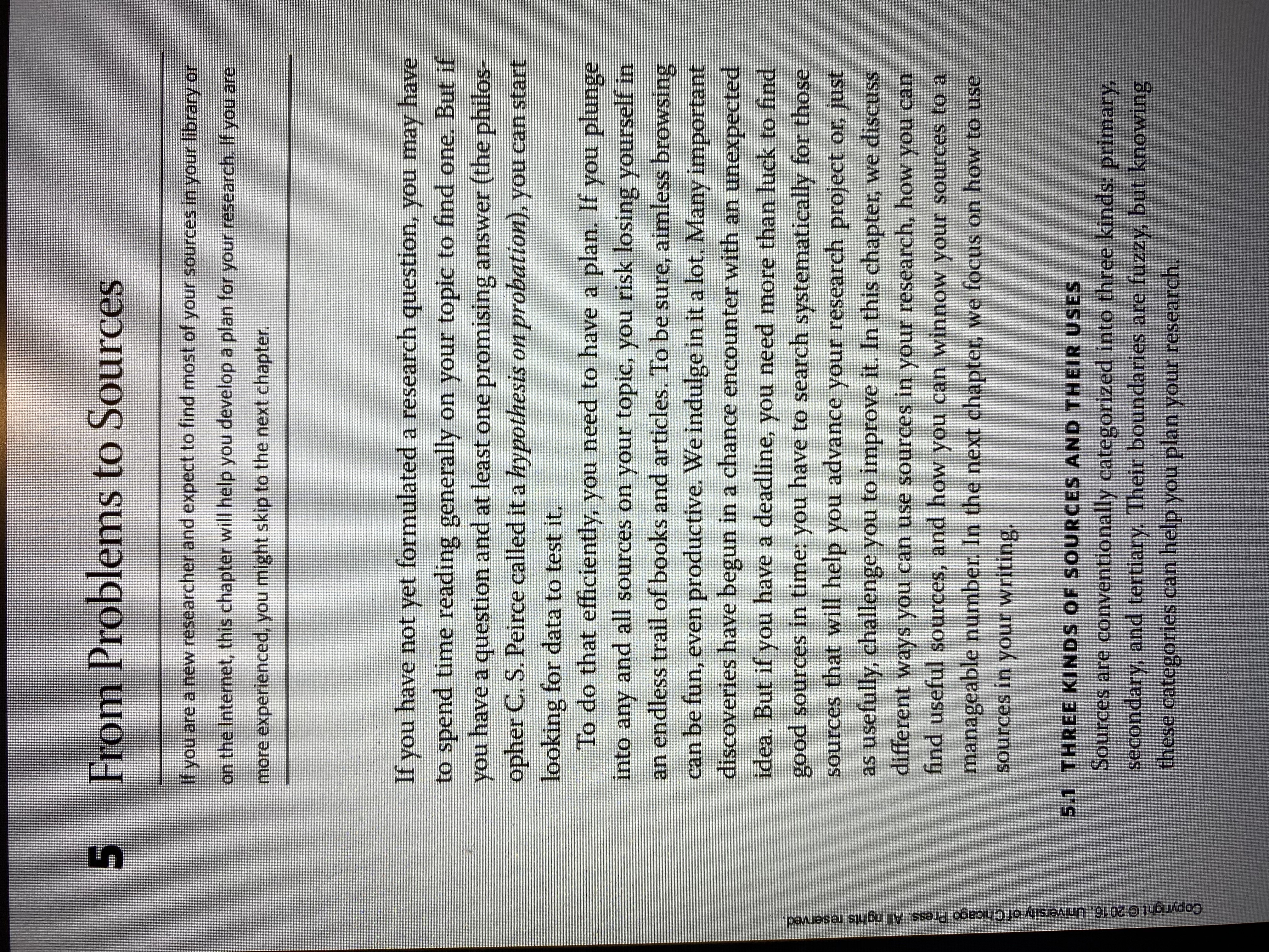 5 From Problems to Sources If you are a new