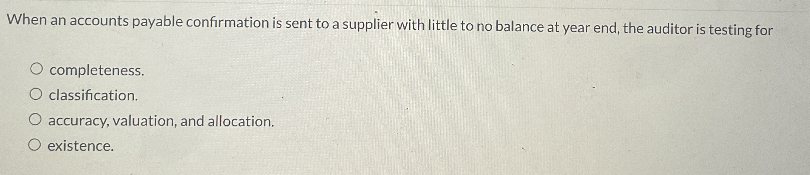 When an accounts payable confirmation is sent to