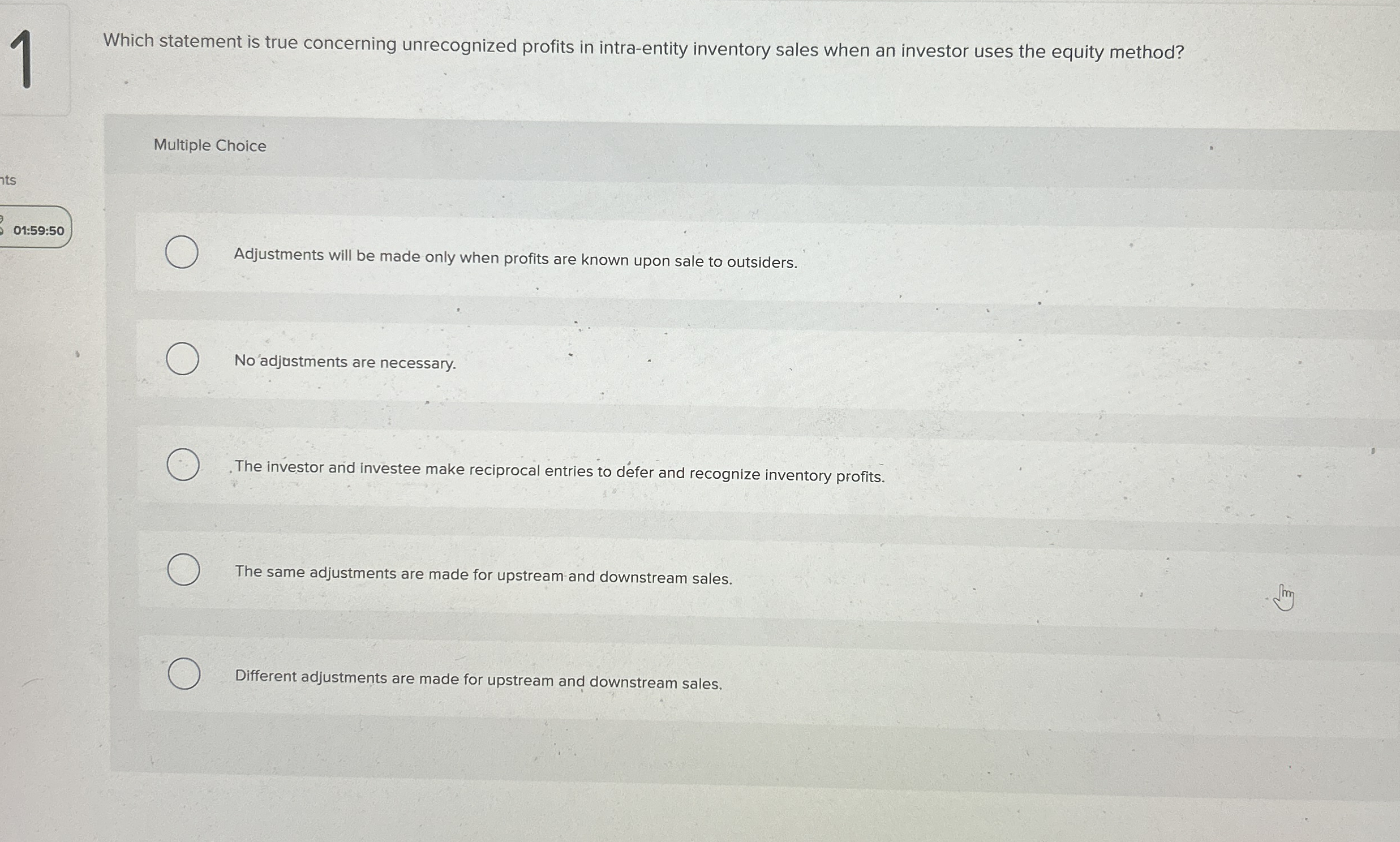 1 Which statement is true concerning unrecognized