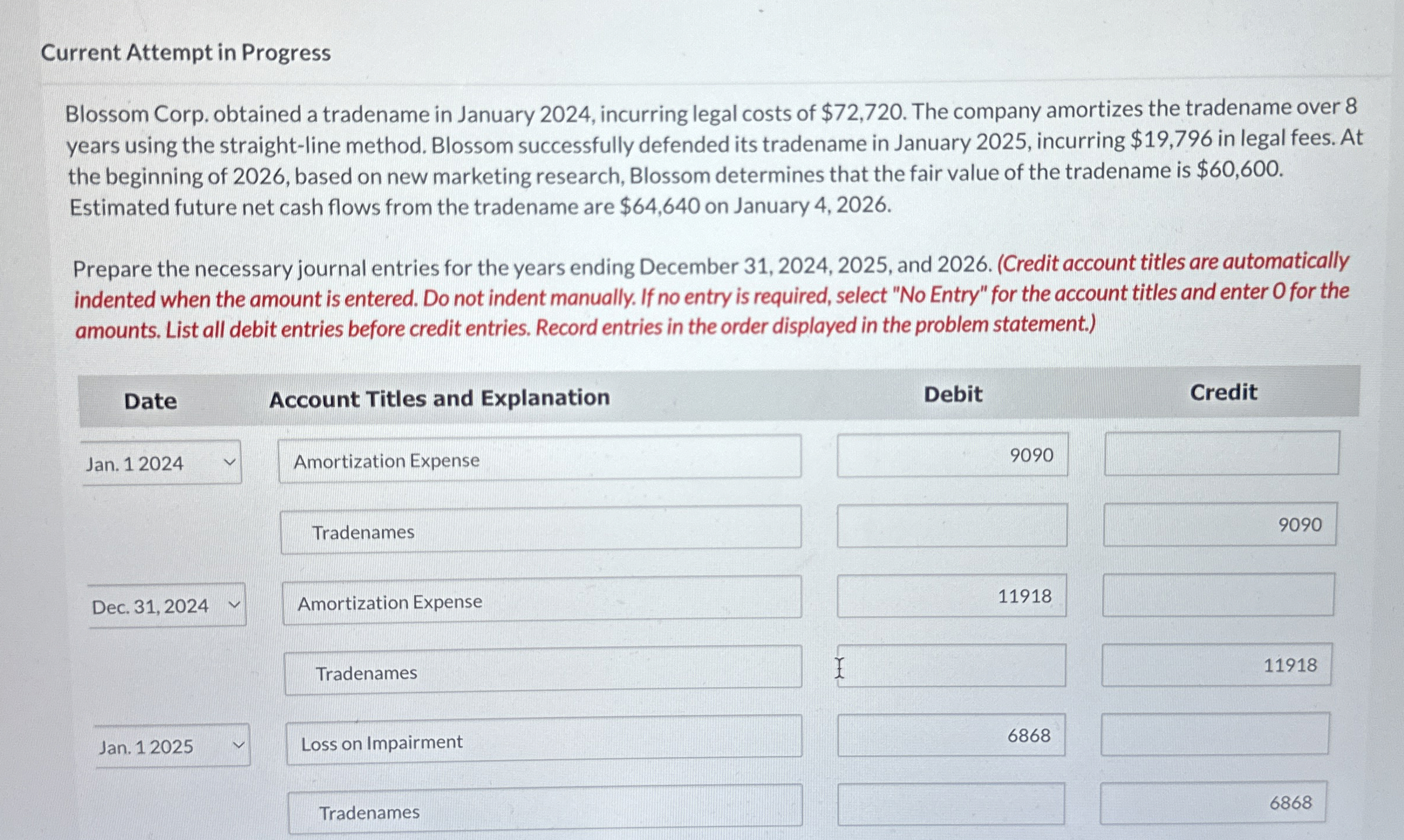 Current Attempt in Progress Blossom Corp.