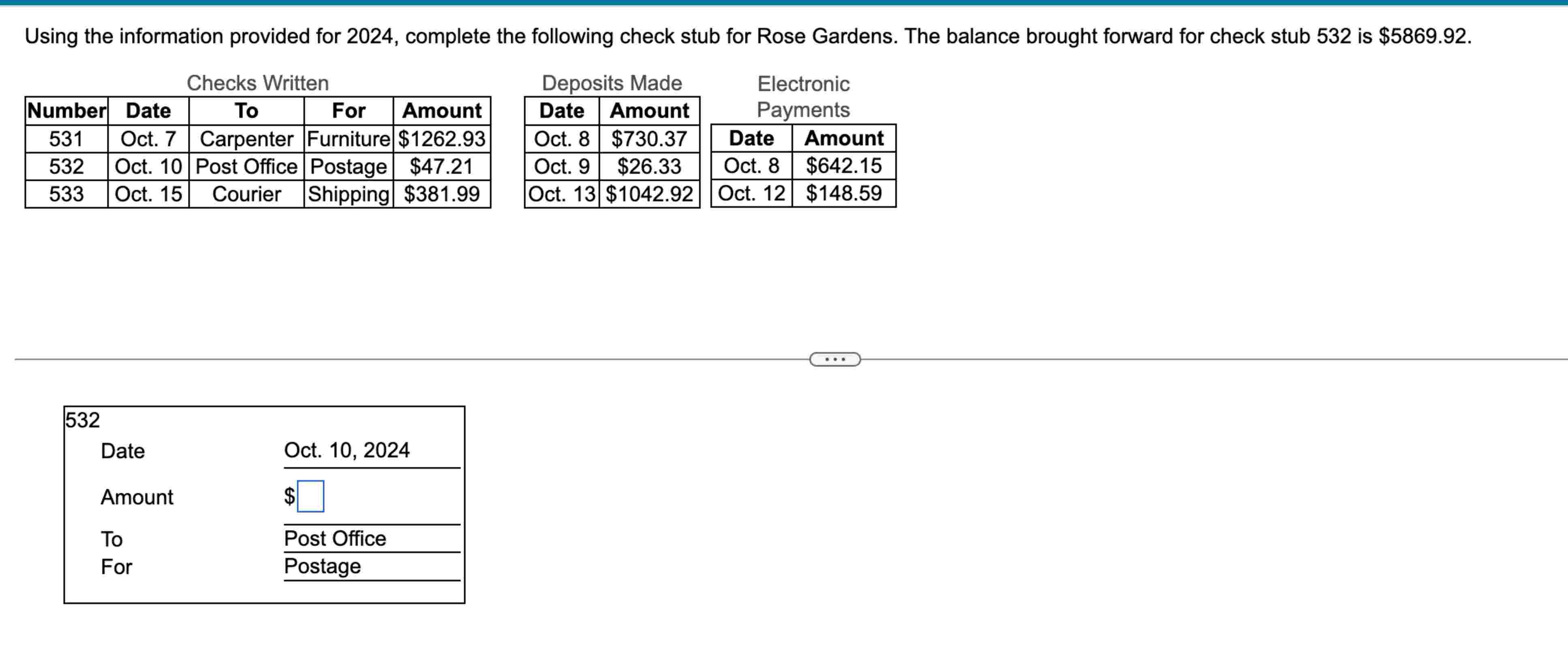 Using the information provided for 2 0 2 4 ,
