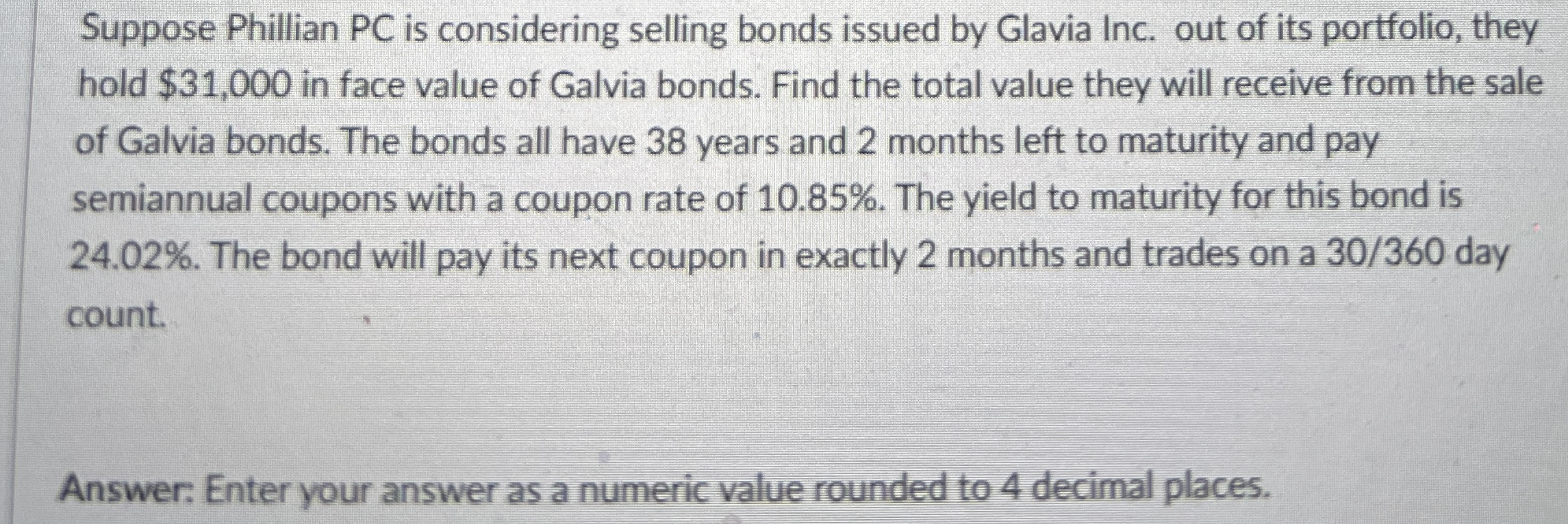 Suppose Phillian PC is considering selling bonds