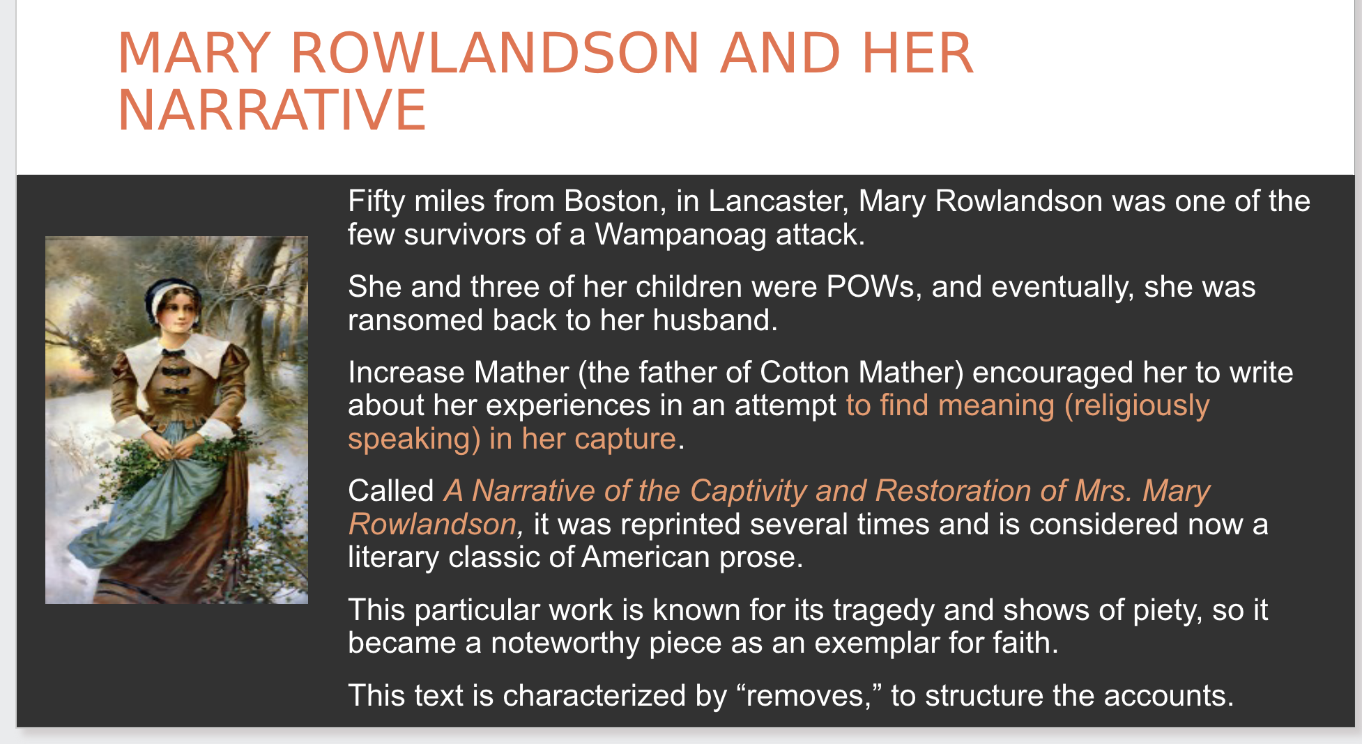 need help create an annotated source about Mary