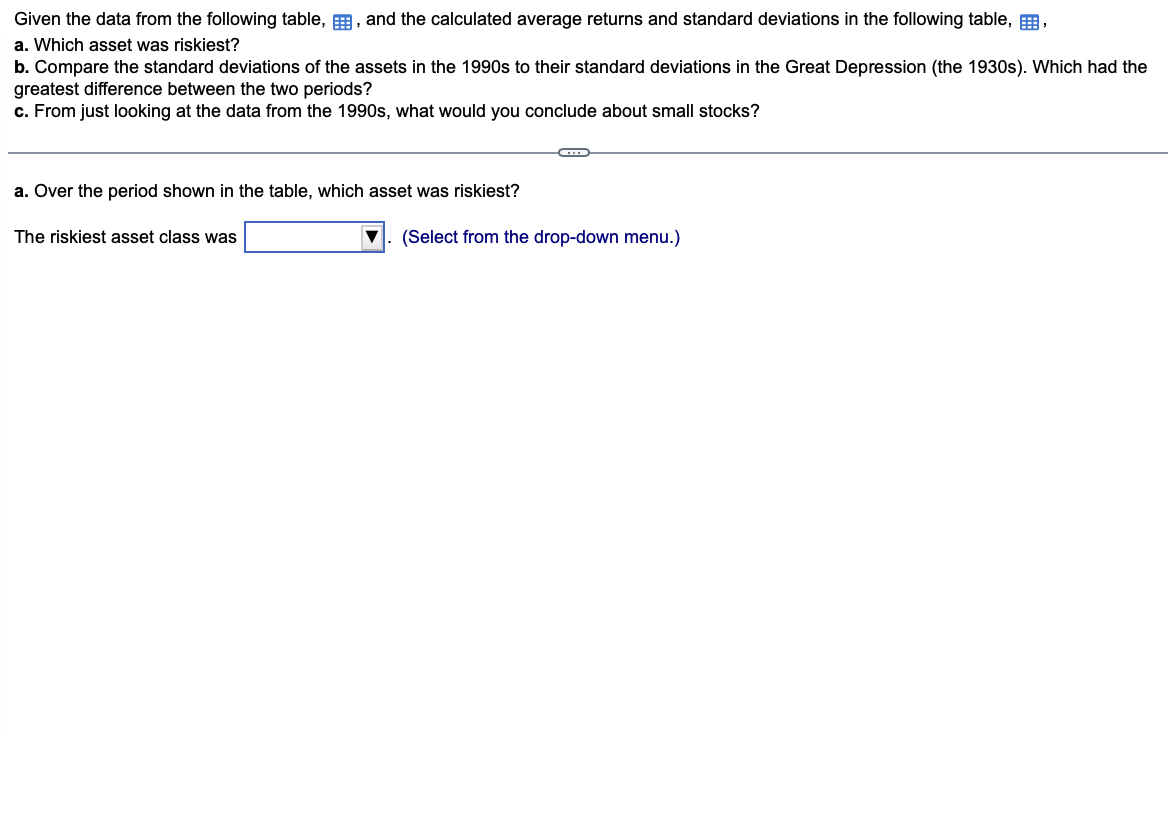 Given the data from the following table, , and
