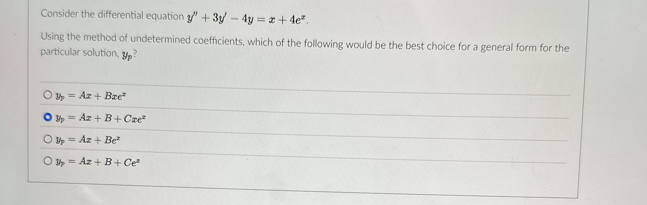 Consider the differential equation y ' ' + 3 y '