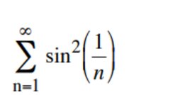 \ sum _ ( n = 1 ) ^ ( \ infty ) sin ^ ( 2 ) ( ( 1