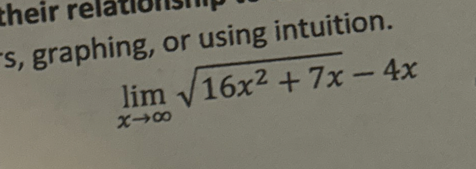 . lim x 1 6 x 2 + 7 x 2 - 4 x