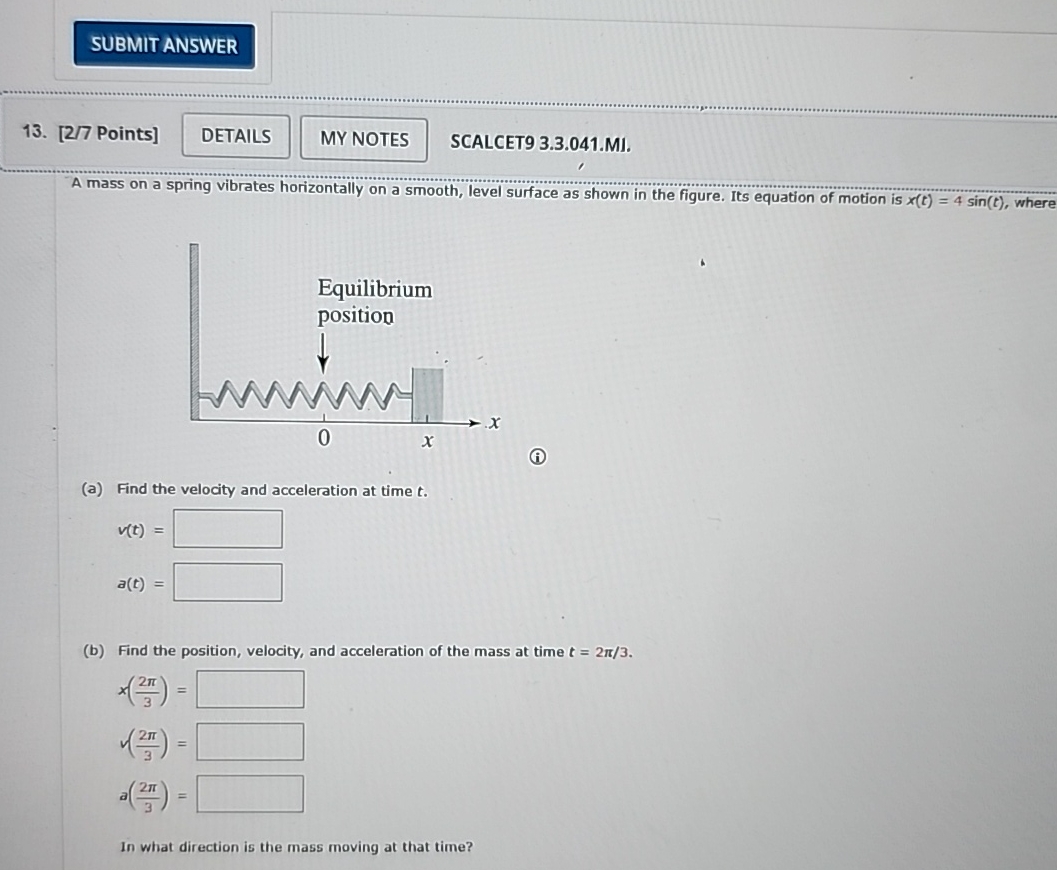 [ 2 / 7 Points ] SCALCET 9 3 . 3 . 0 4 1 . MI . A