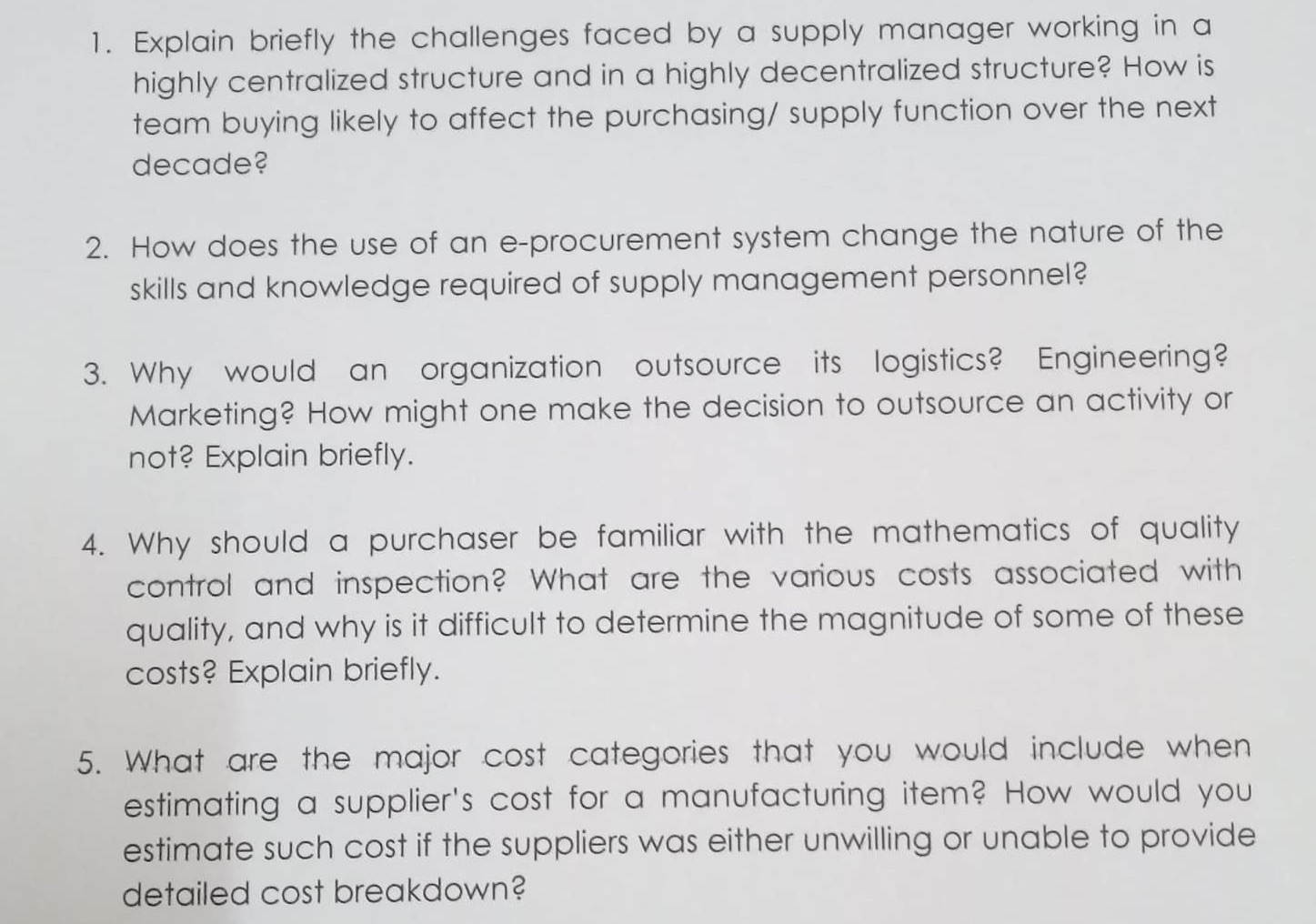 Can you answer this questions 1. Explain briefly