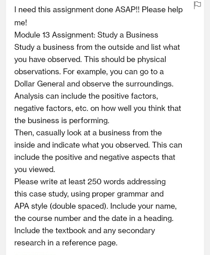 HELP PLEASE! I HAVE ONE HOUR LEFT! I need this