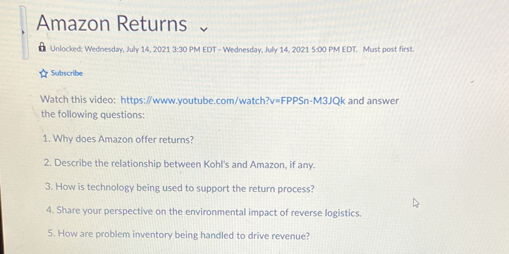 Amazon Returns ~ Unlocked: Wednesday, July 14,