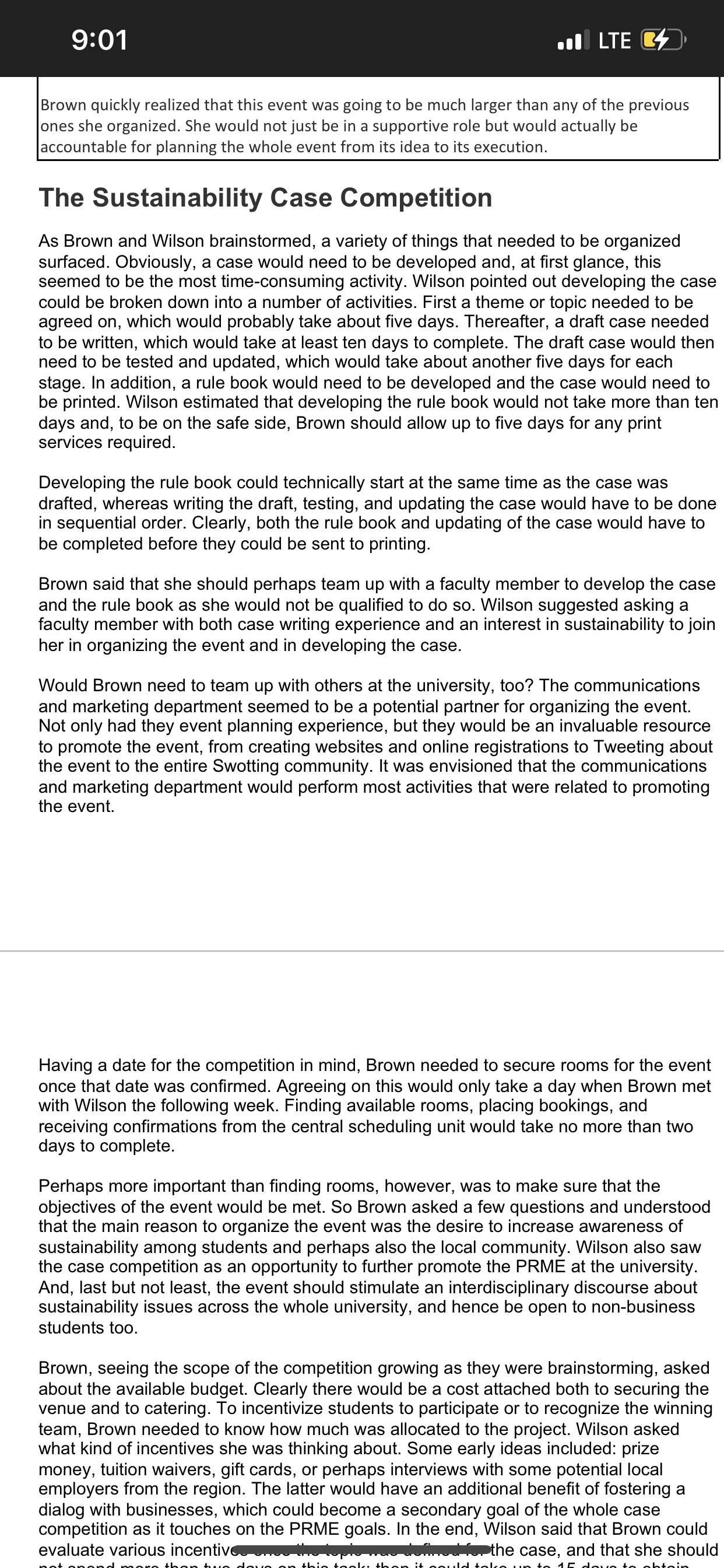 a) Based on the facts in the case develop a