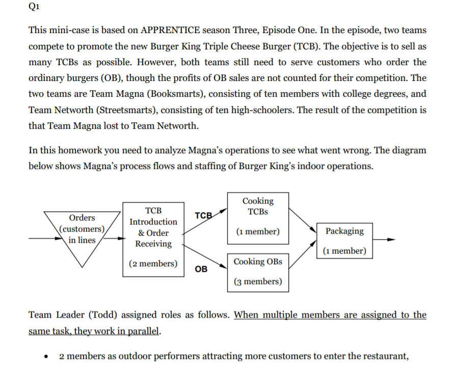 Q3 At what time does the process start to lose