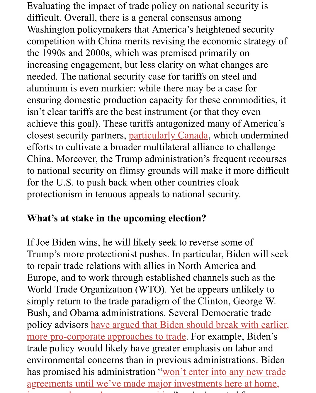 1. Why do we need tariffs? 2. Who pays for these