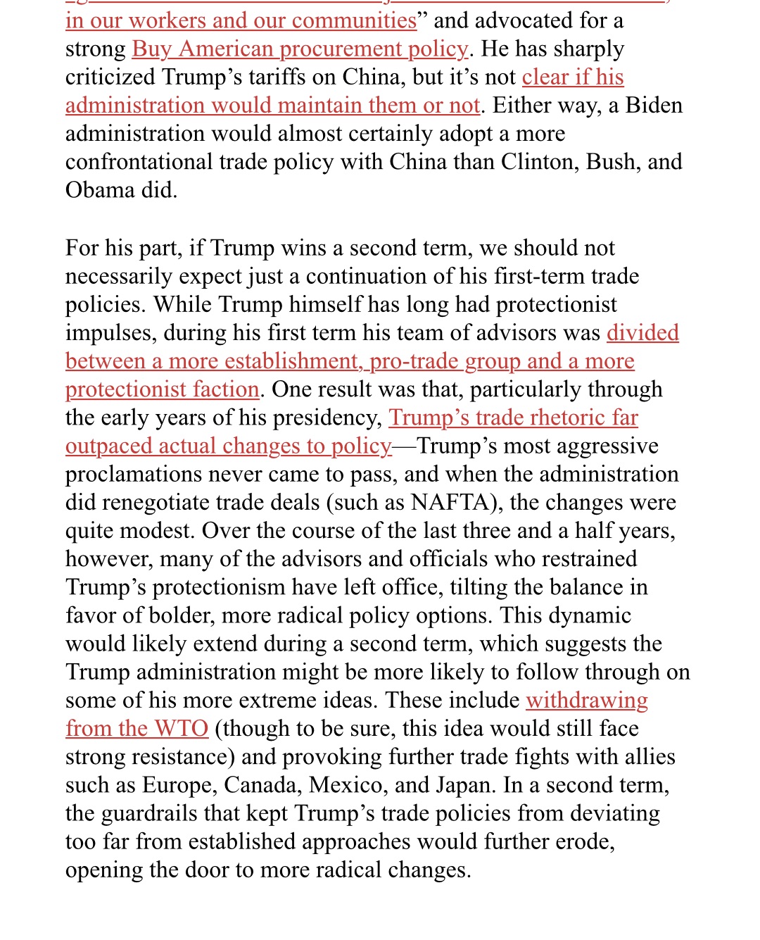 1. Why do we need tariffs? 2. Who pays for these