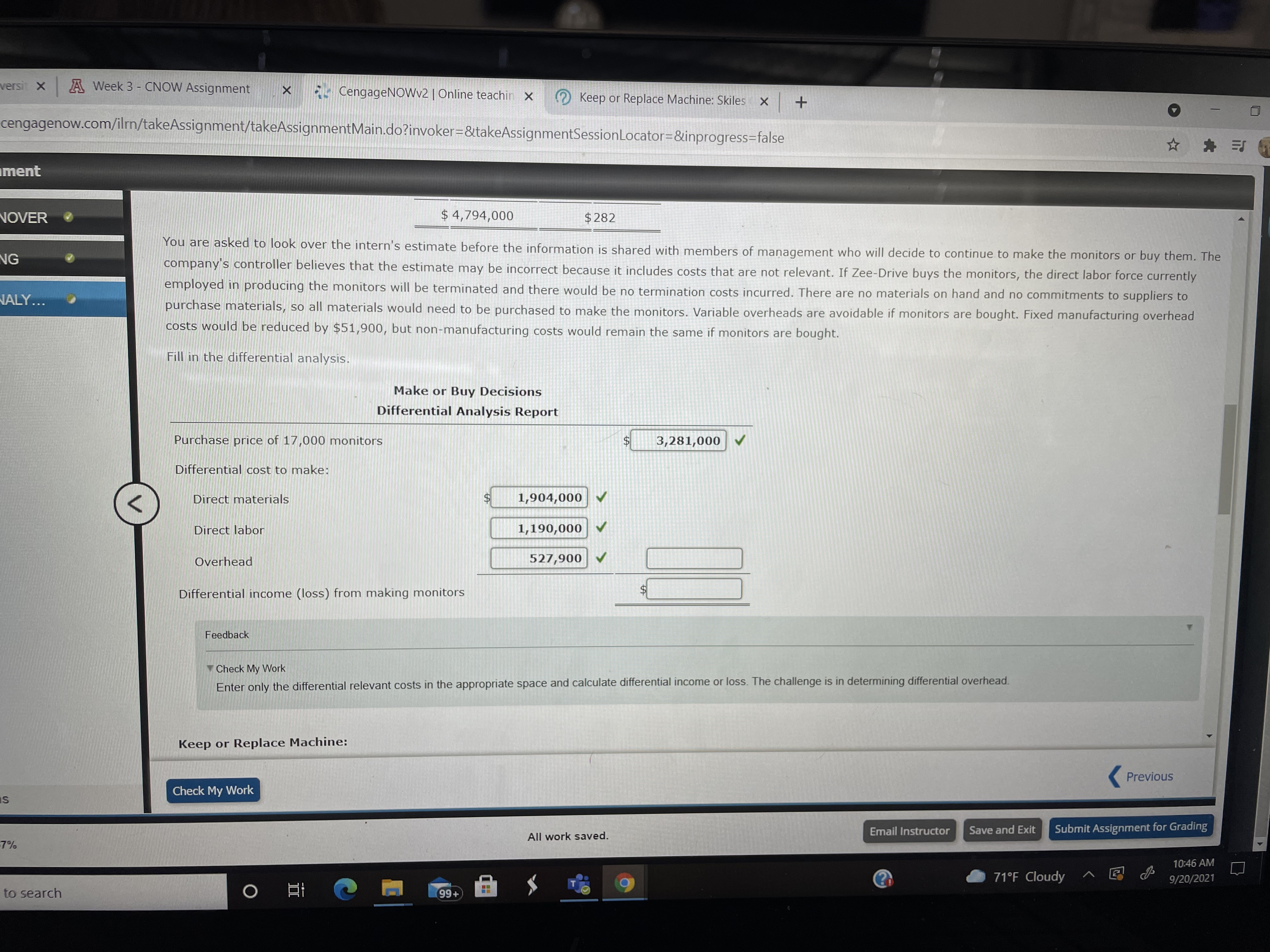 I need help with the remaining answers please! A