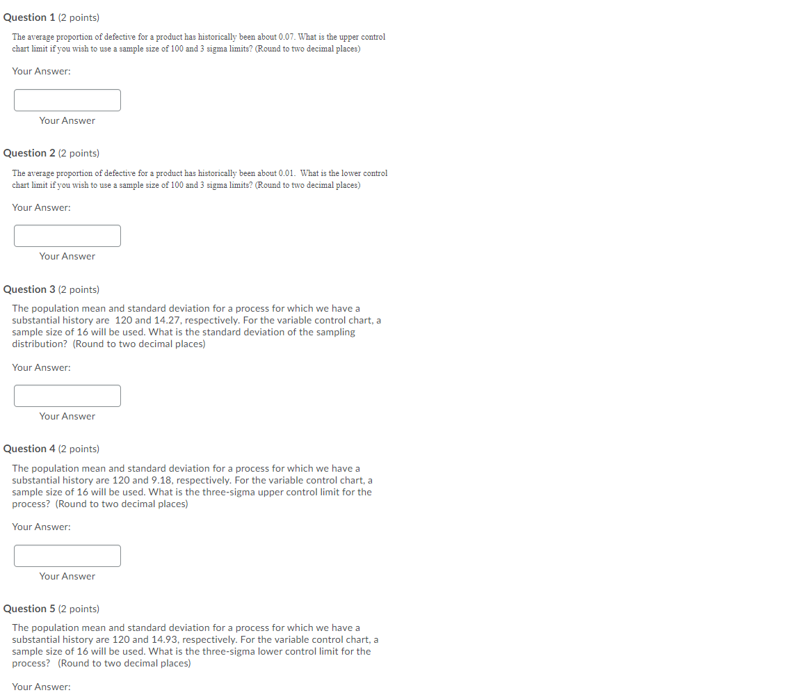 Need help Solving these operations management