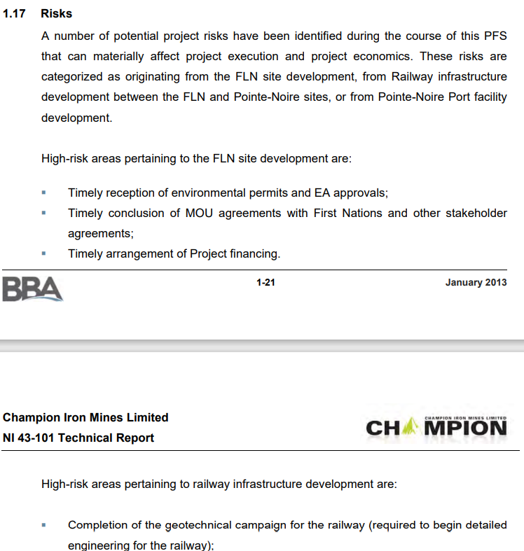 1.17 Risks A number of potential project risks