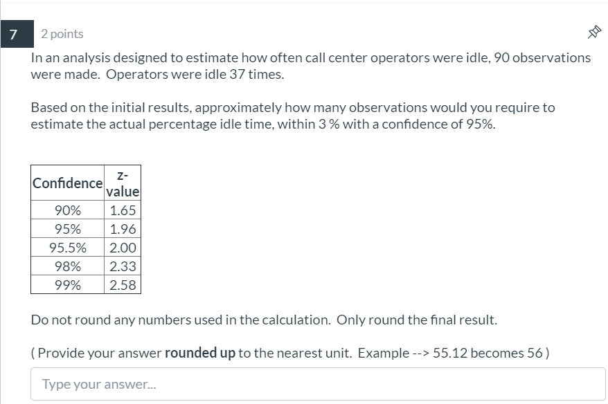 2 points 5? In an analysis designed to estimate