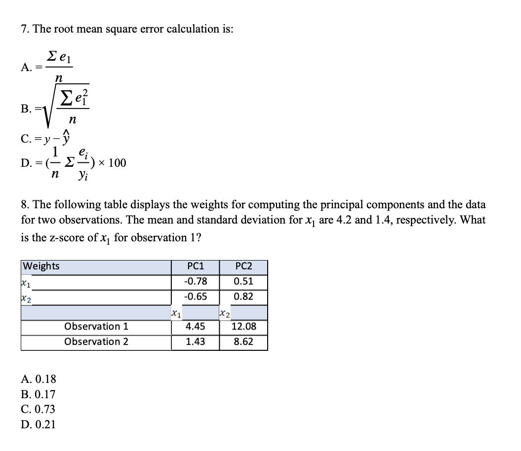 explanation for each answer. 1. Using the