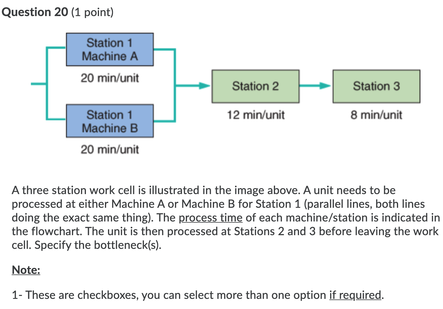 I got station 3 as the answer but I do not think
